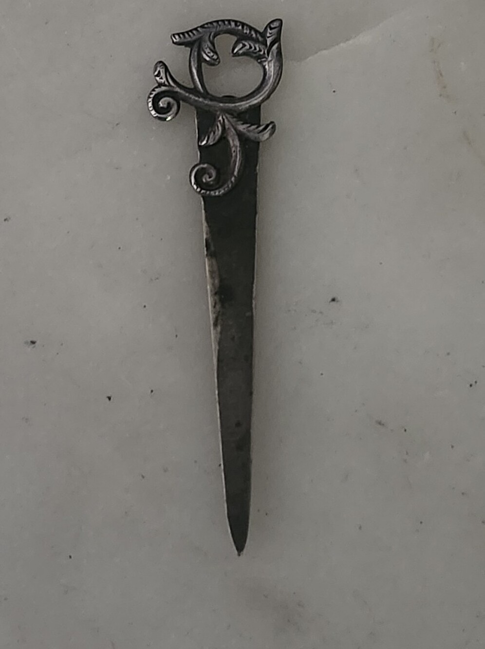 Vtg Ornate Sterling Silver Book Mark